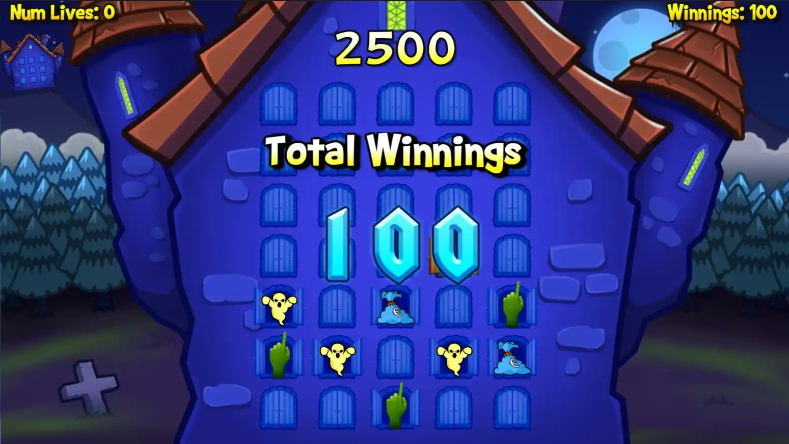 4 haunted house bonus round