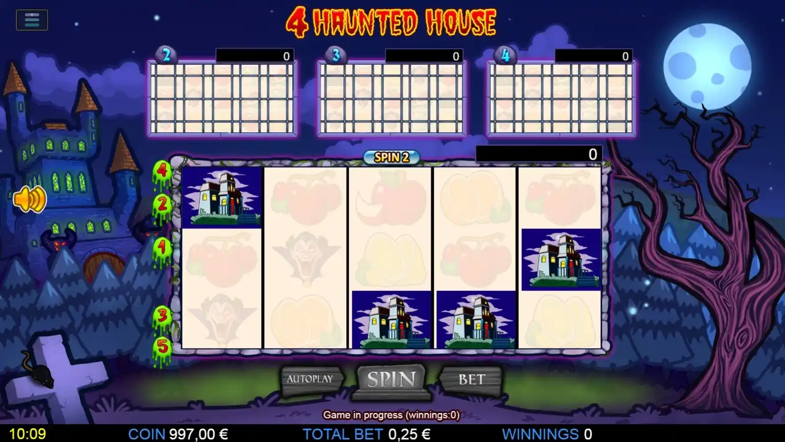 4 haunted house win