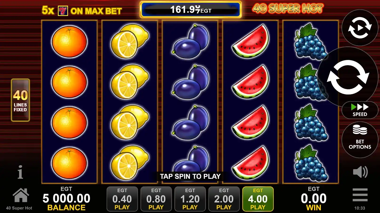 40 super hot slot