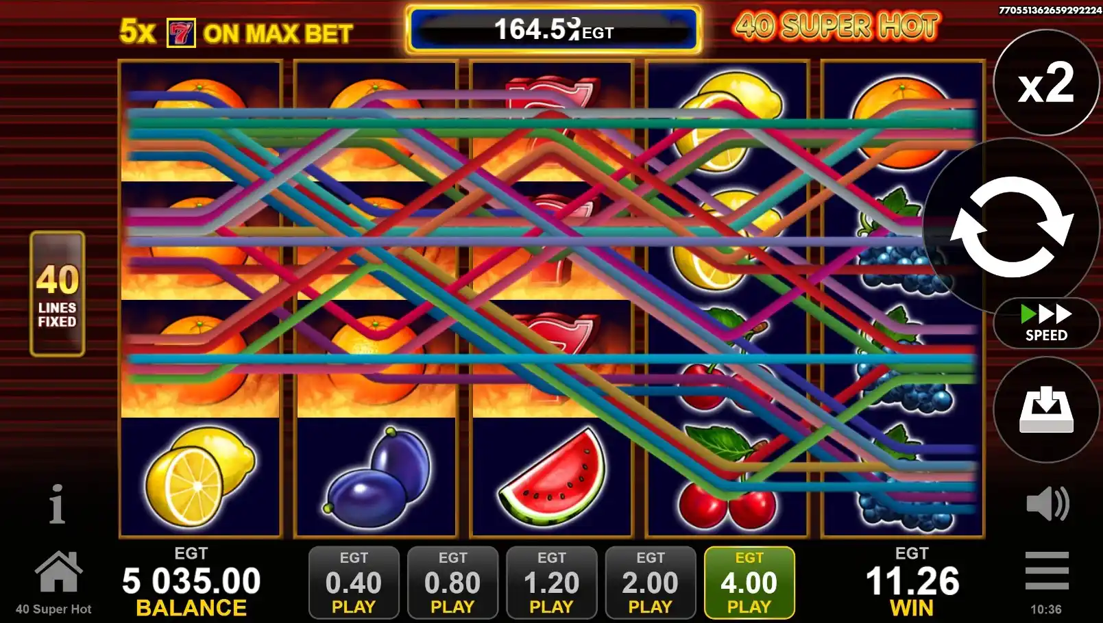 40 super hot win
