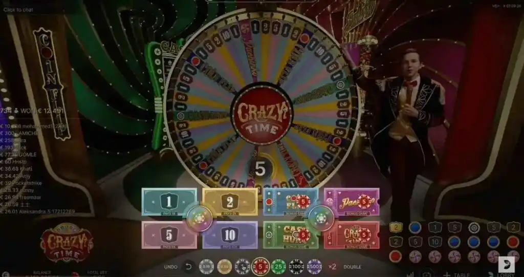 crazy time stake