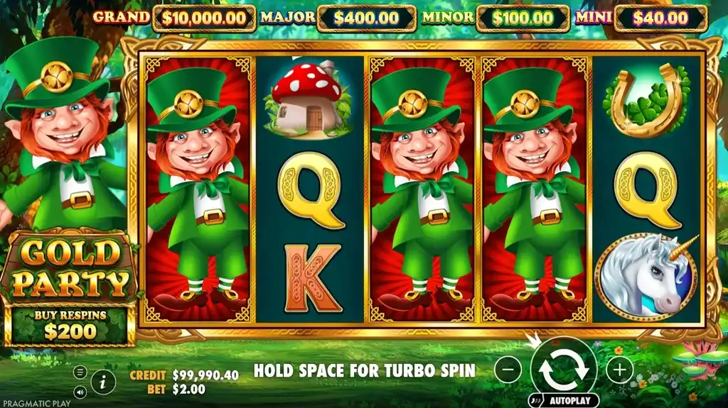 gold party slot