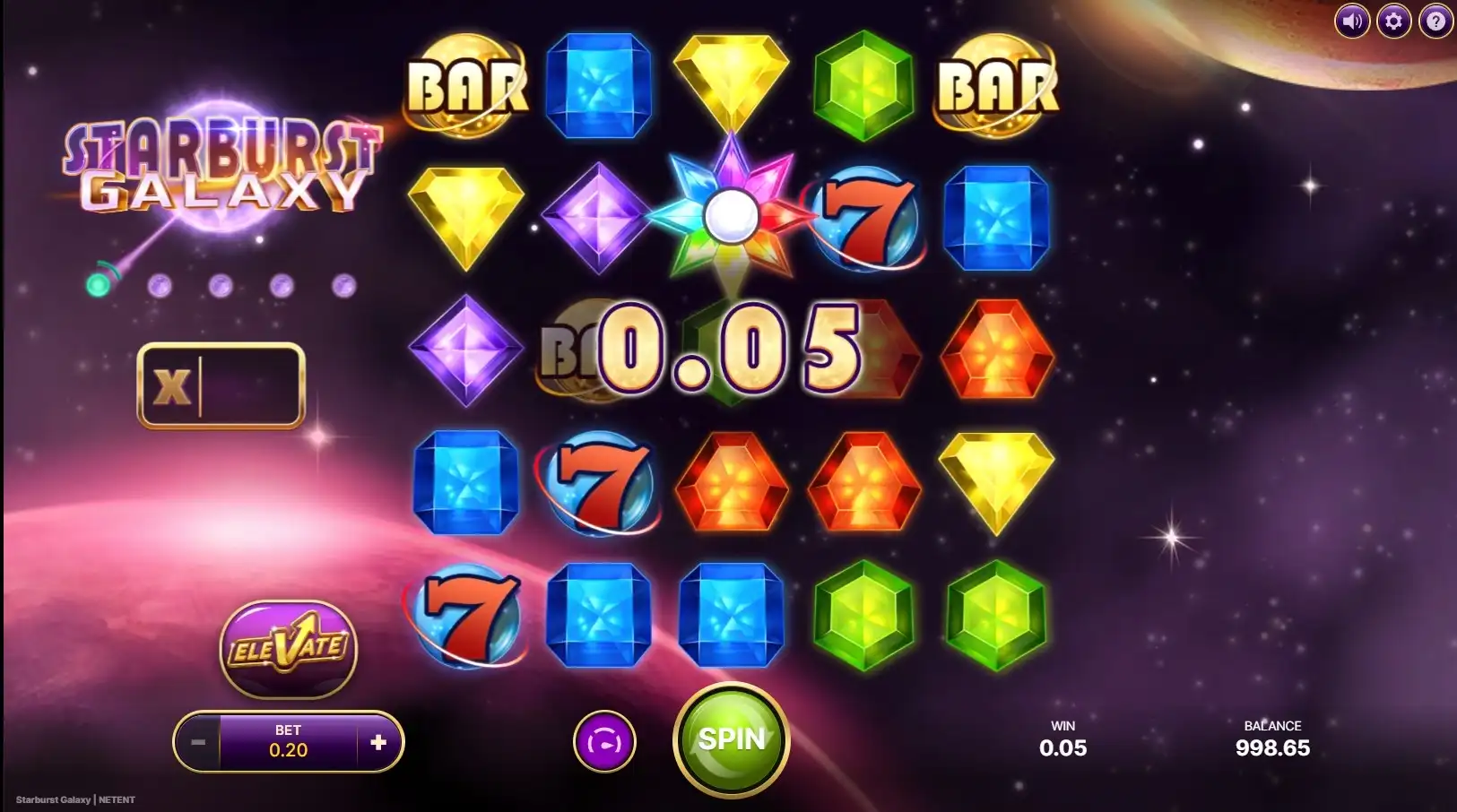starburst galaxy win