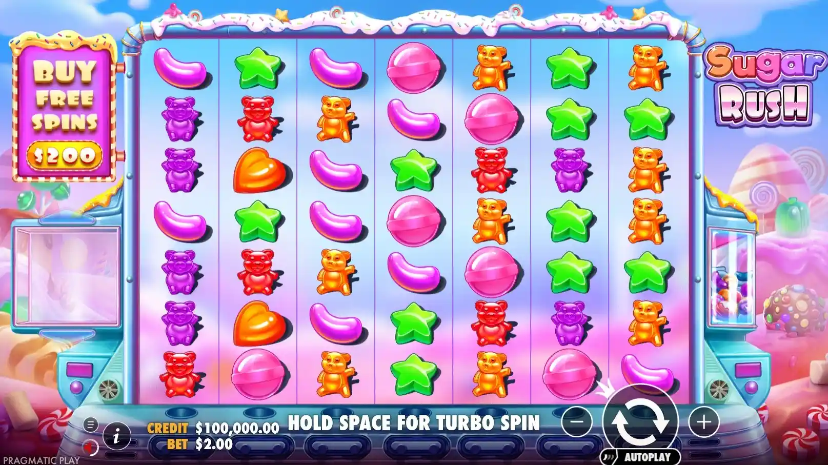 sugar rush main page