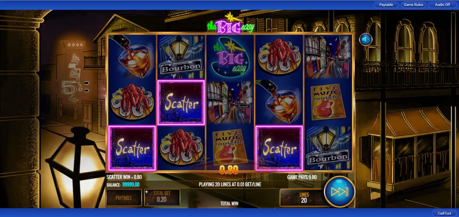 the big easy scatter